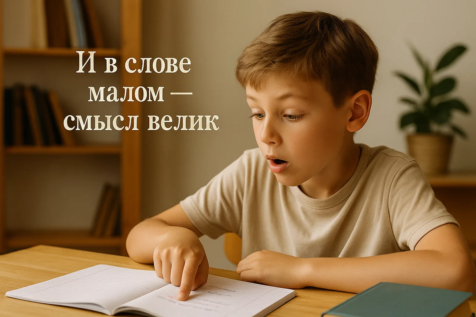Мальчик нашёл ошибку в слове на уроке русского языка